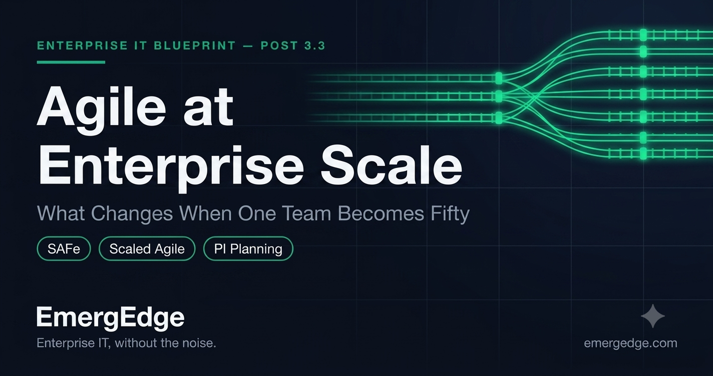 Agile at Enterprise Scale — What Changes When One Team Becomes Fifty