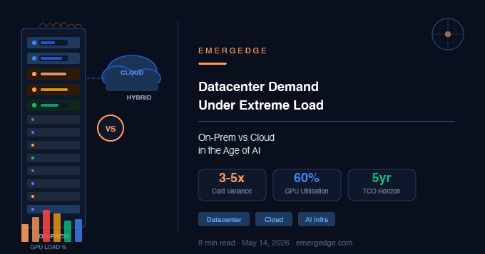 Datacenter Demand Under Extreme Load — On-Prem vs Cloud in the Age of AI