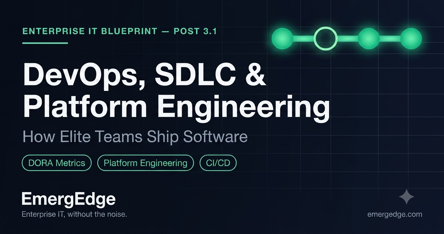 DevOps, SDLC & Platform Engineering — How Elite Teams Ship Software