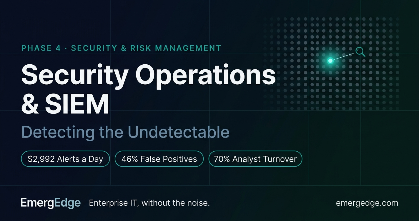 Security Operations & SIEM — Detecting the Undetectable