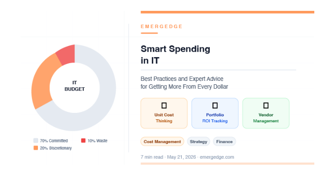 Smart Spending in IT — Best Practices and Expert Advice for Getting More From Every Dollar